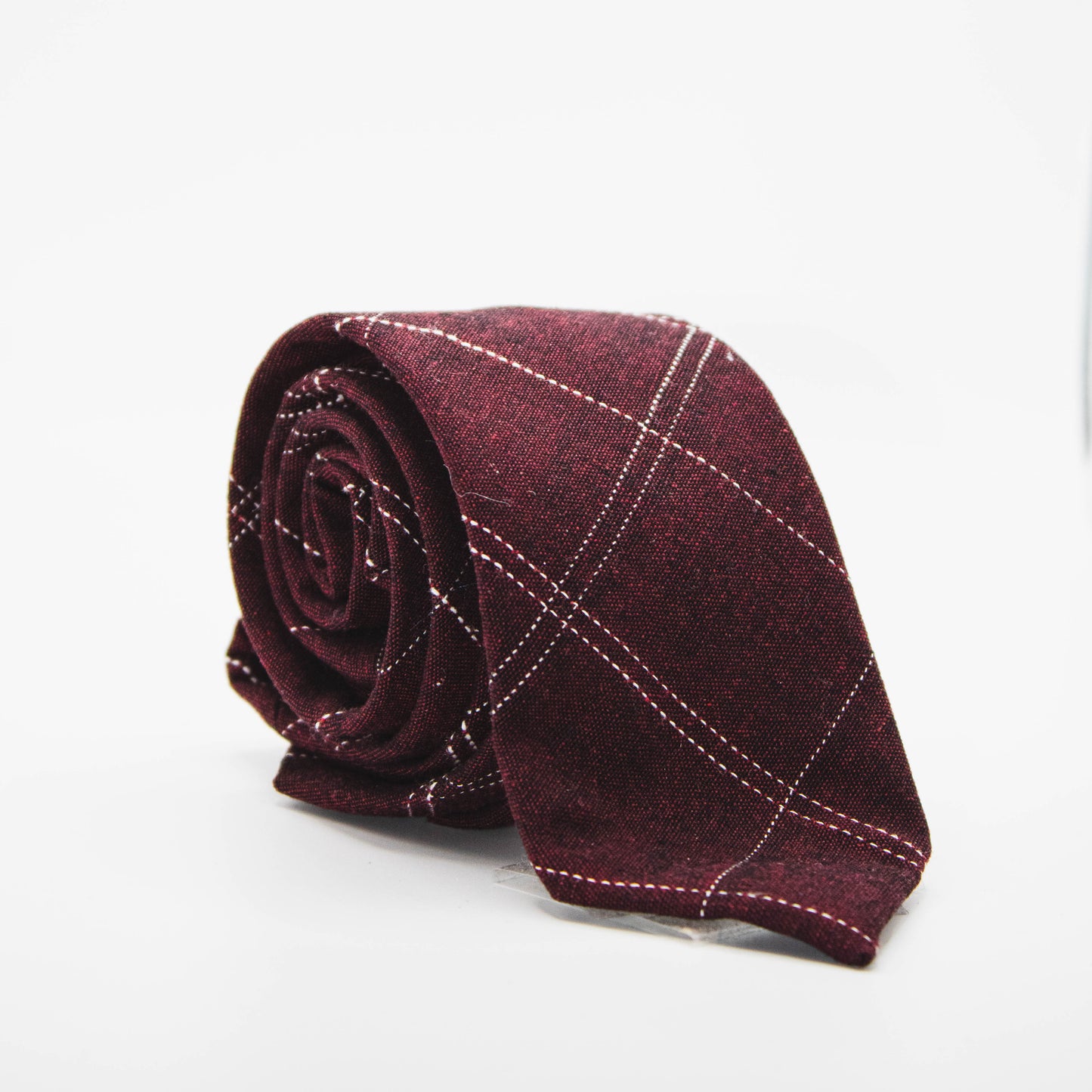 Thin Plaid Tie